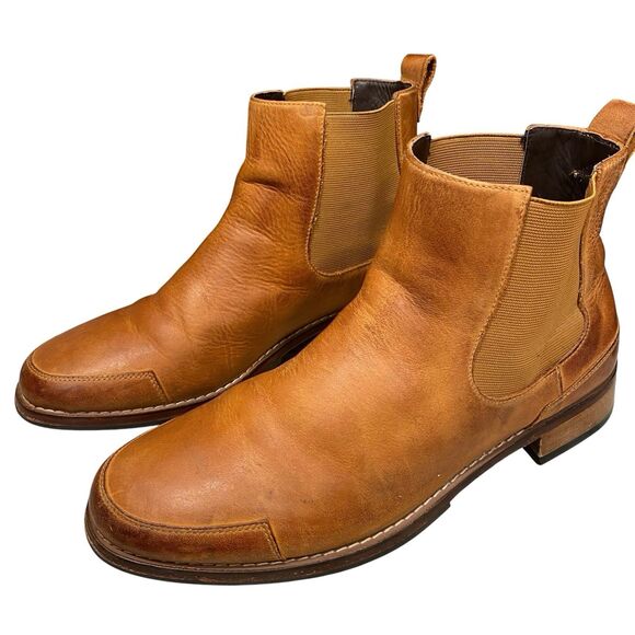 Cole Haan Chelsea Boots Men\'s 9M Tan Brown Leather Ankle Pull On Comfort C11057 main image 4